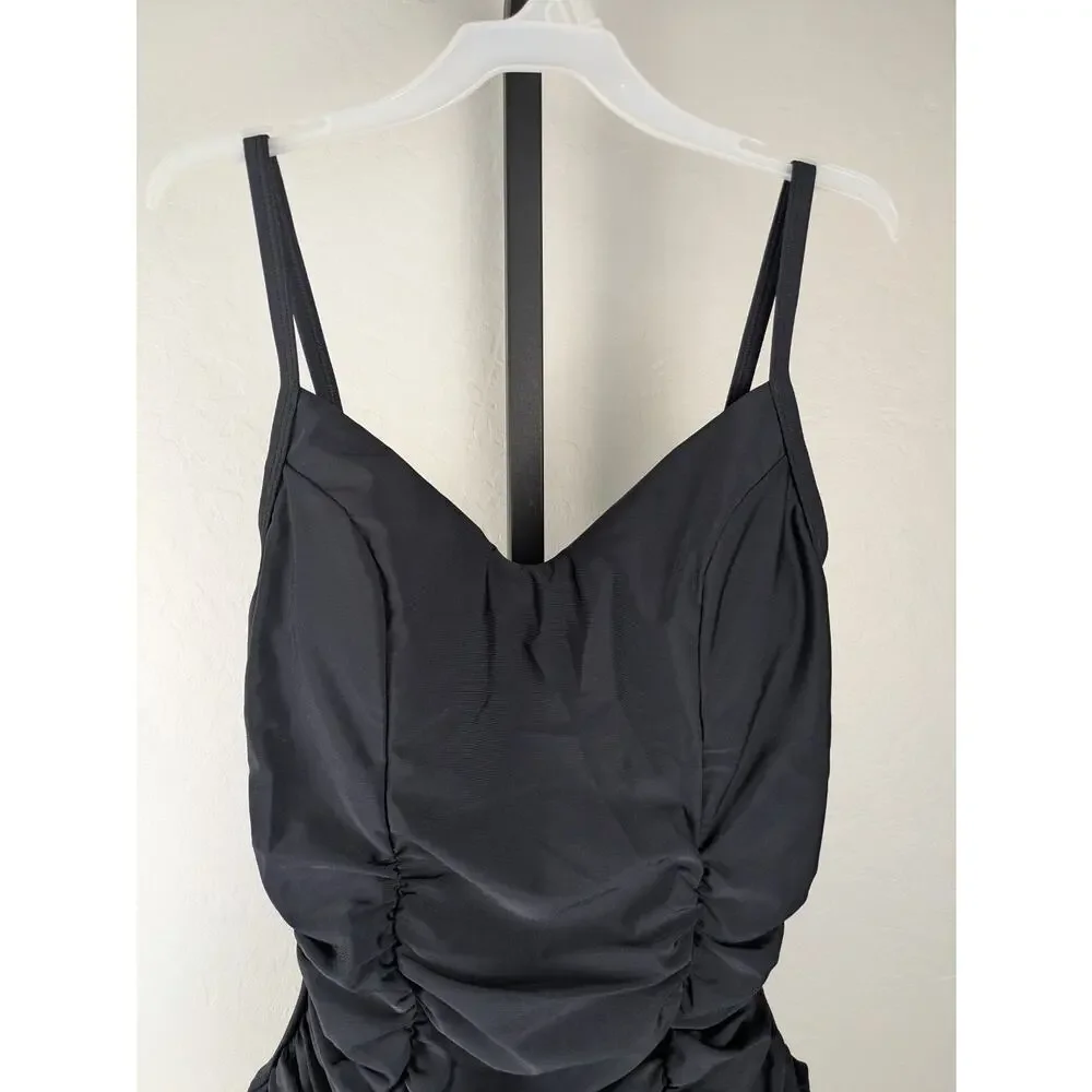 Cupshe black Alluring One-Piece Swimsuit with Lace-Up Back Detail - Picture 5 of 9